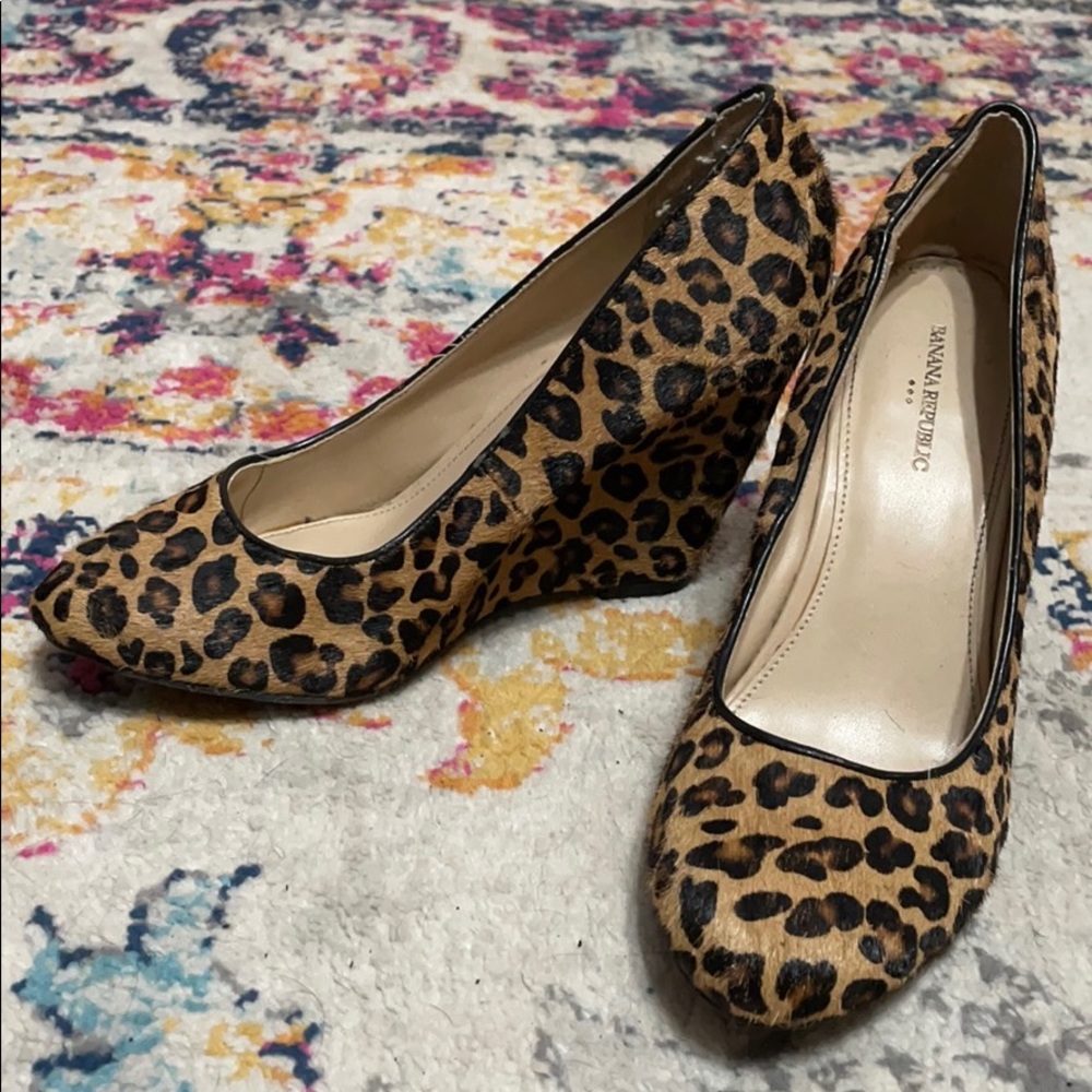 Leopard Wedges